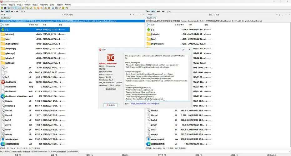双窗格文件管理Double Commander v1.1.31绿色版-一个圈出海华人社 - Plus 智慧网络