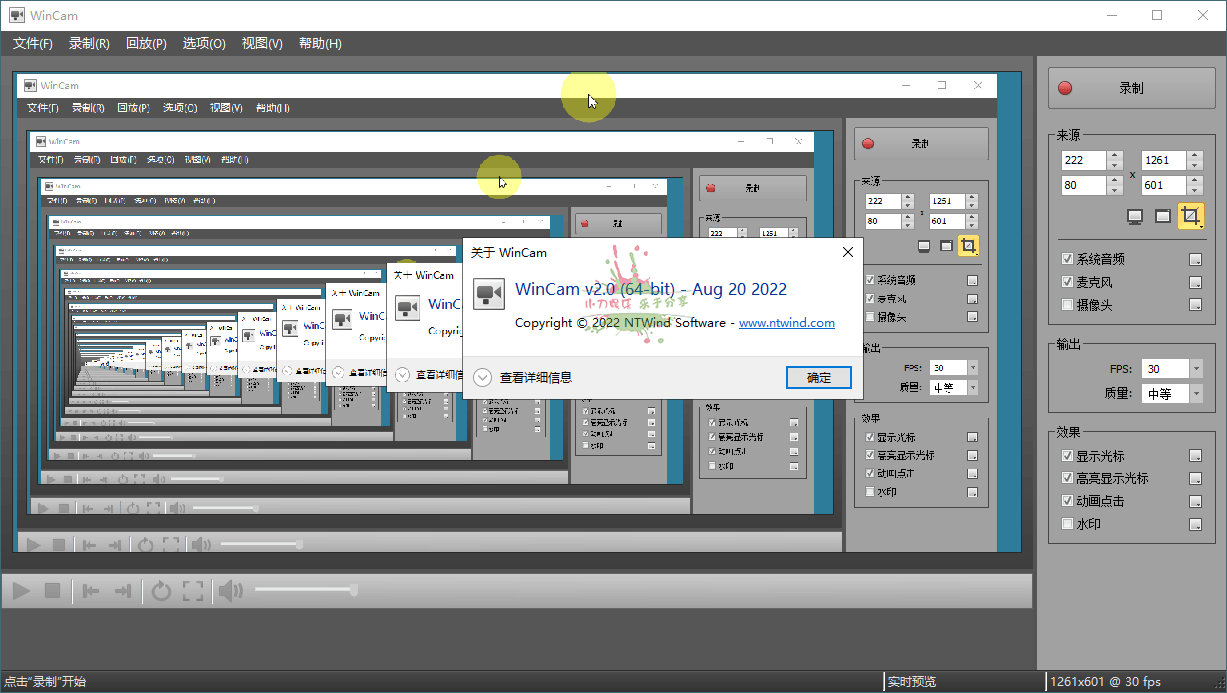 WinCAM屏幕录像v3.9.0中文版-一个圈出海华人社 - Plus 智慧网络