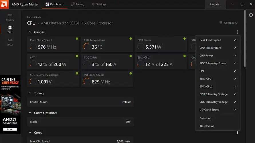 锐龙超频AMD Ryzen Master 3.0.1 中文版-一个圈出海华人社 - Plus 智慧网络